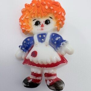 Vintage 1970’s Hallmark Raggedy Ann Pin
